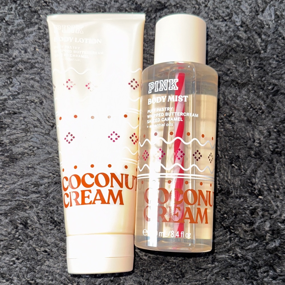 Pink Victoria’s Secret Coconut Cream Set -  lotion not sealed but new